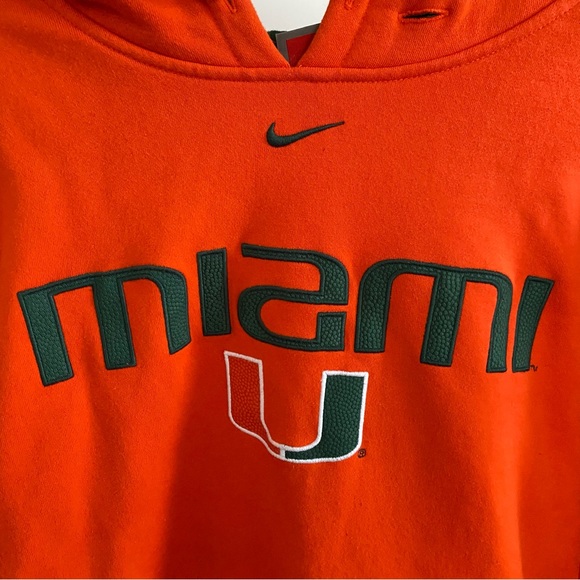 VINTAGE NIKE HOODIE MIAMI TEAM SIZE MEDIUM IN MENS RUNS OVERSIZED - Picture 3 of 11